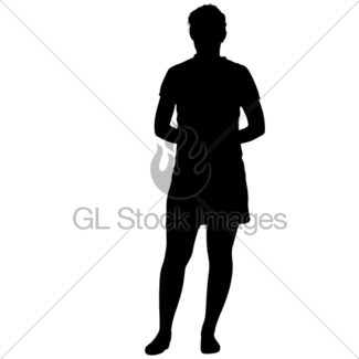 325x325 Silhouette Group Of People Standing On White Background Gl Stock