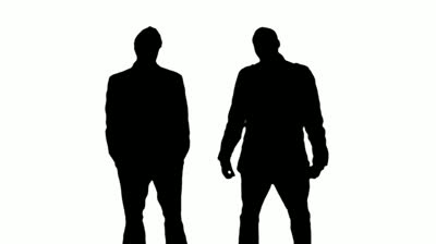 400x224 Shadow Clipart Two Man