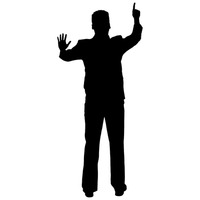 200x200 Silhouette Silhouettes Man Men Guy Guys Human People Person