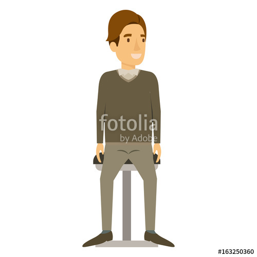 500x500 Colorful Silhouette Of Man In Formal Clothes And Brown Hair Side