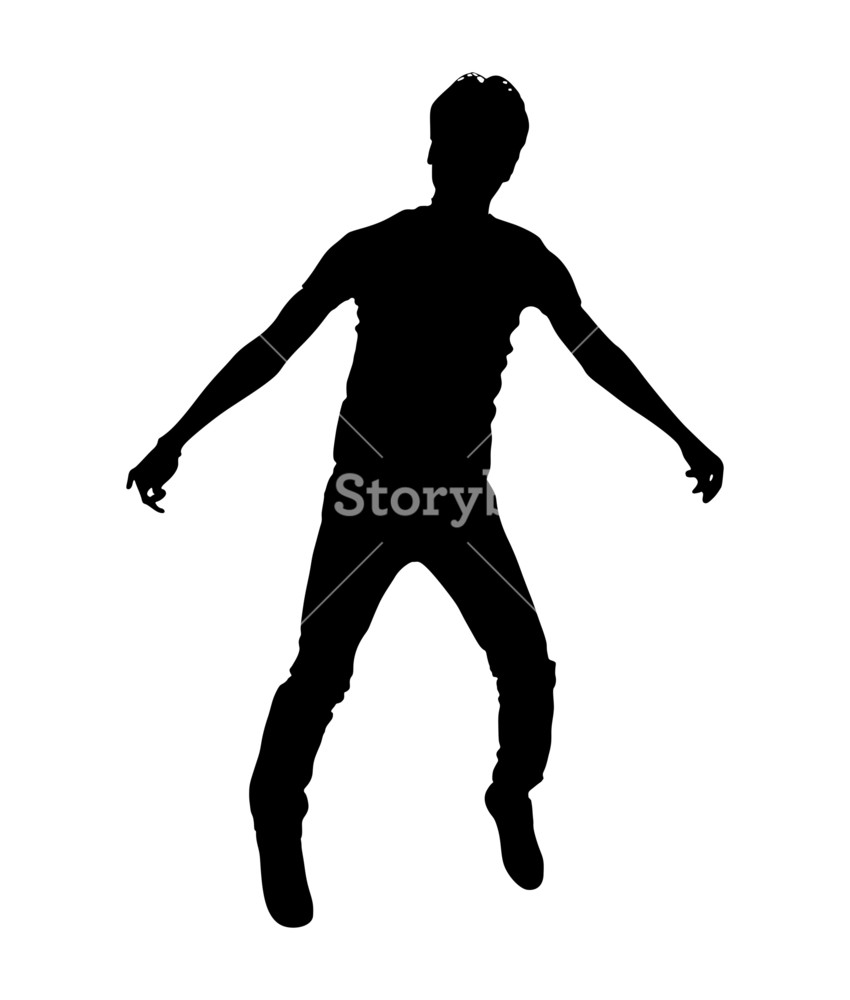 850x1000 Man Standing Shape Royalty Free Stock Image