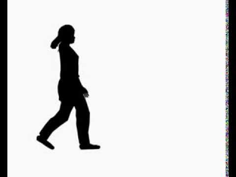480x360 Silhouette Girl Walking
