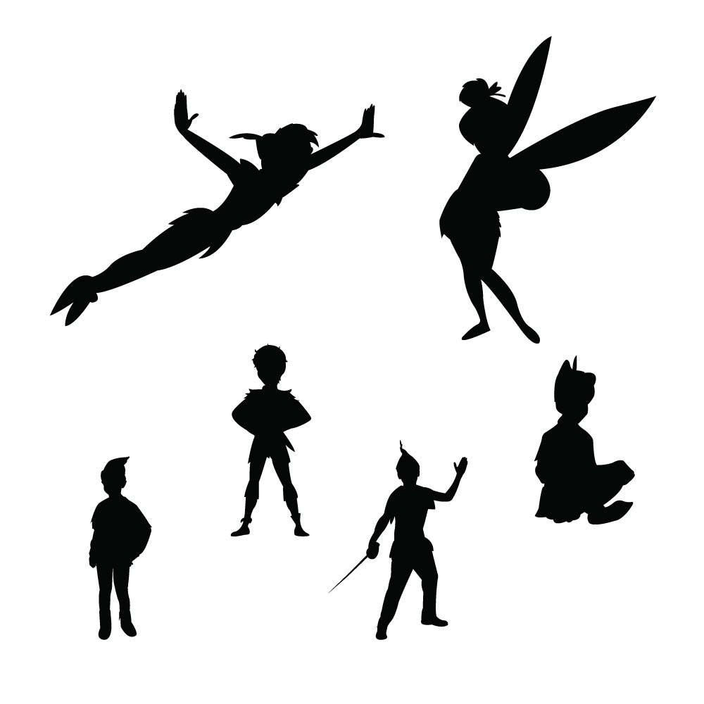 1000x1000 Peter Pan Clipart Black And White