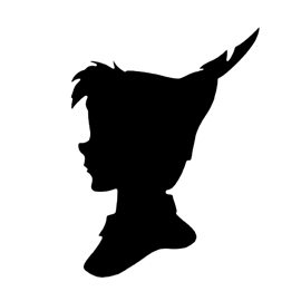 270x270 Peter Pan Silhouette 02 Stencil Free Stencil Gallery