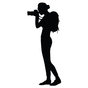 283x283 Female Photographer Silhouette Silhouette Of Female Photographer