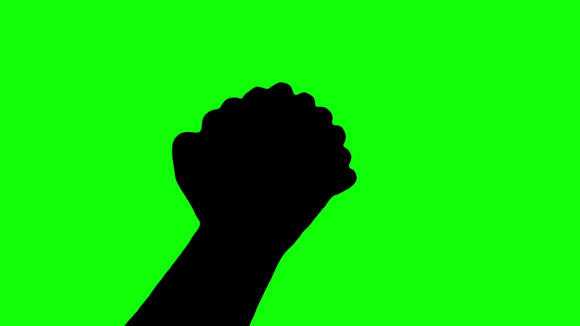 1920x1080 Praying Hands Silhouette Isolated Green Screen Stock Video Footage