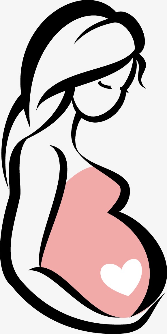 579x1155 Pregnant Silhouette, Vector, Pregnant Woman, Sketch Png And Vector