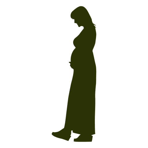512x512 Pregnant Woman Silhouette 1