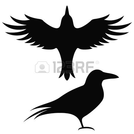 450x450 Raven Clipart Silhouette 3840785