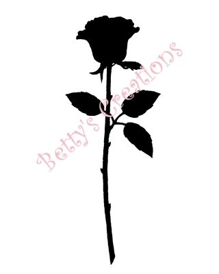 320x400 Rose Silhouette