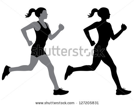 450x358 Runner Silhouette Clipart