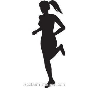 300x300 Female Runner Clipart