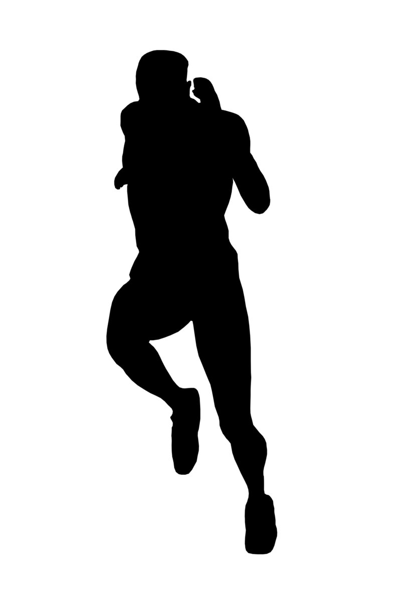 800x1200 Free Silhouette Of Runner Stock Photo