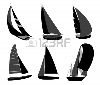 400x343 Sailboat Clipart Silhouette