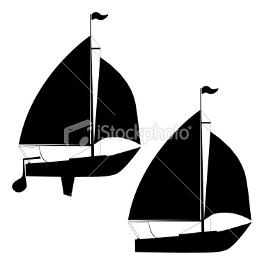 379x380 Sailboat Silhouette Vector Free