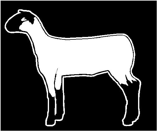 506x422 Show Sheep Silhouette Clipart