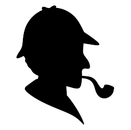 263x262 Detective Silhouette Sherlock Holmes Black And White