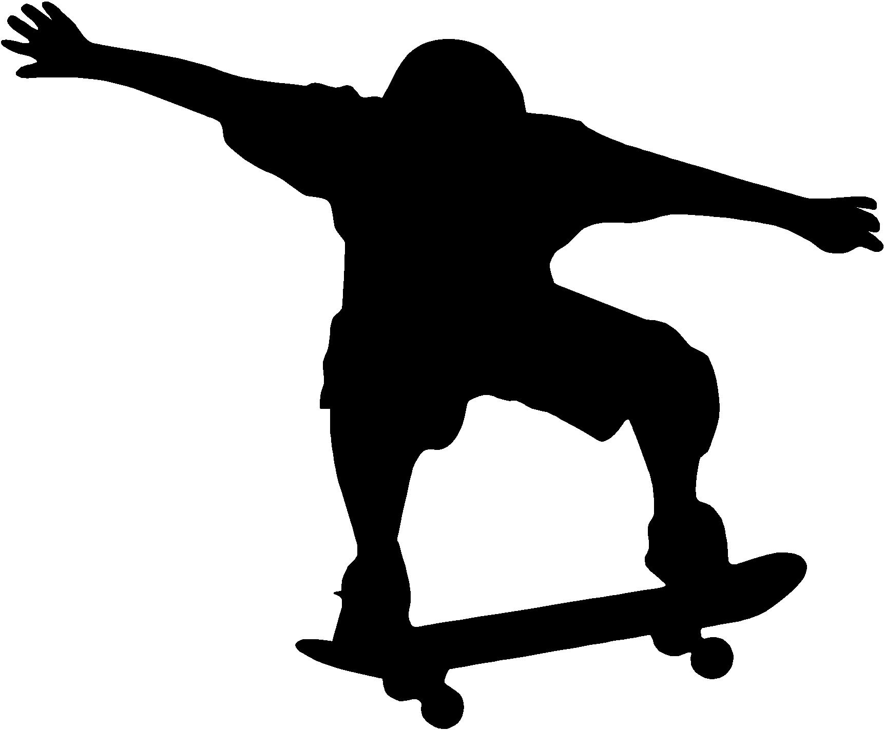 Silhouette Of Skateboarder at GetDrawings | Free download