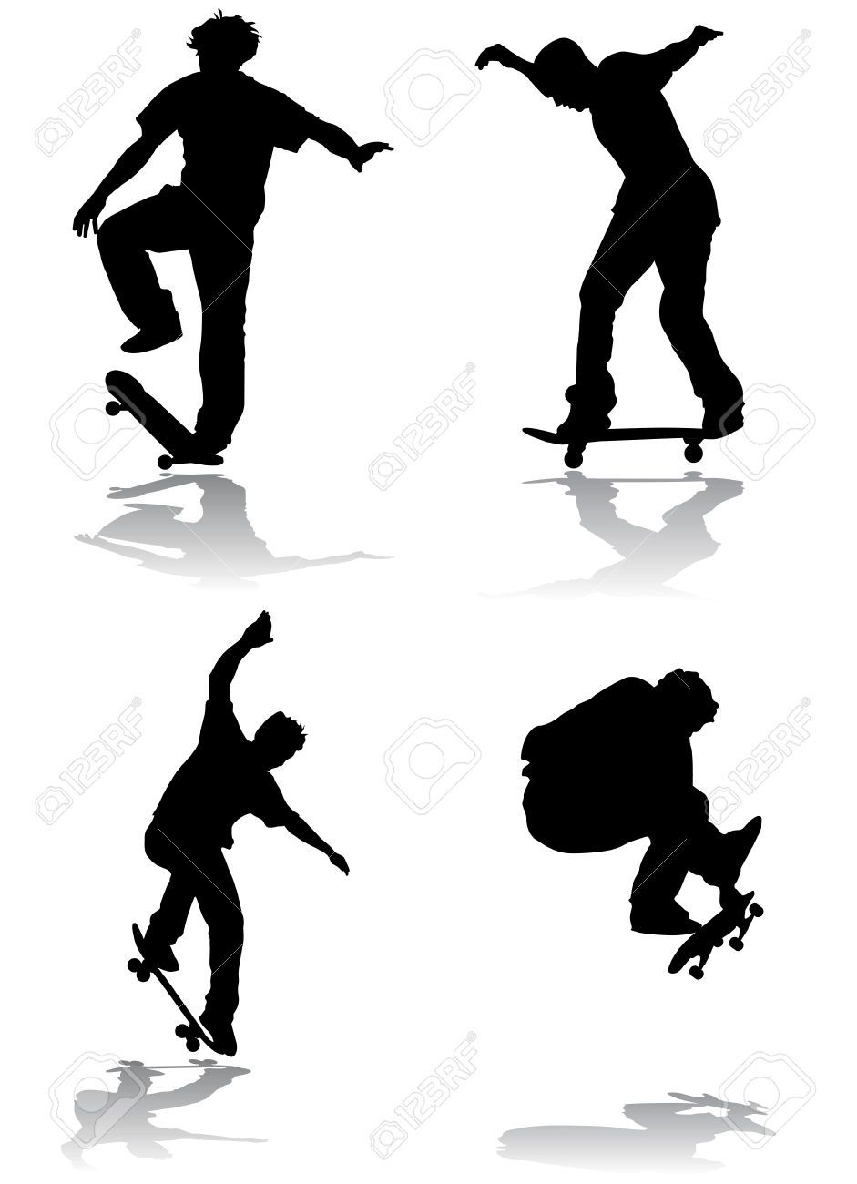 941x1300 Silhouette Skateboarder