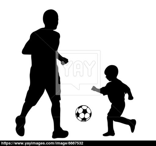 512x480 Soccer Player Silhouette Vector