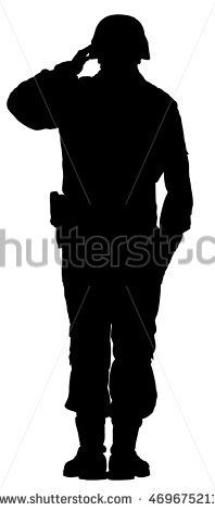 Silhouette Of Soldier
