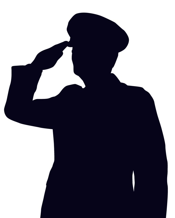 736x915 Saluting Army Soldier's Silhouette Isolated On White (Memorial Day
