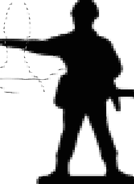 444x609 Soldier, Fighter, Attitude, Silhouette, Outline, Stand, Point