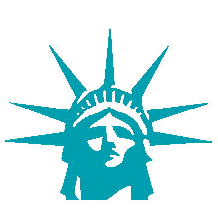 438x438 Statue Of Liberty Clipart Blue