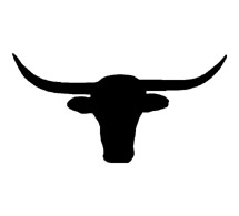 215x195 Texas Longhorn Silhouette Clipart