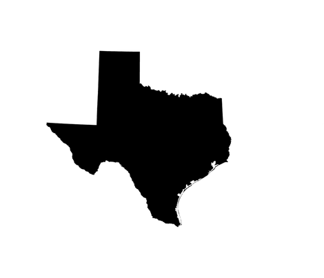 470x403 Texas Silhouette