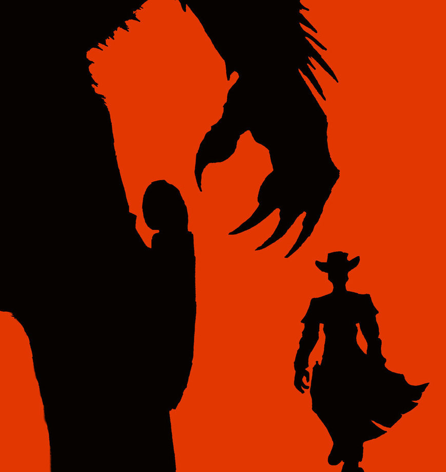 869x919 Death And Texas Silhouette By Cybopath