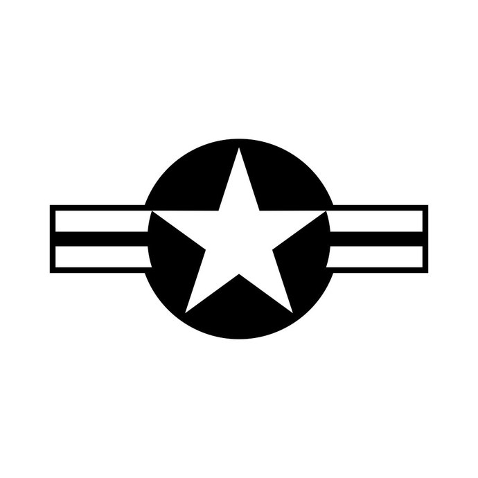 690x690 United States Air Force Usaf Roundel Cricut By Vectordesign On Zibbet