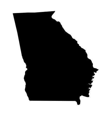 418x450 Georgia Ga State Shape Silhouette United States U.s.