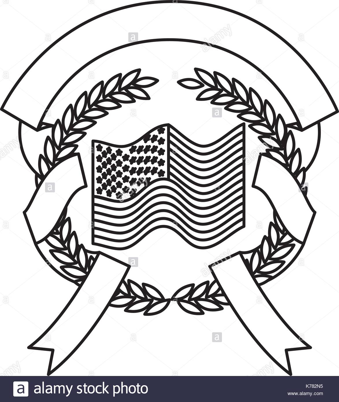 1173x1390 United States Flag Inside Of Circle Of Olive Branches And Ribbon