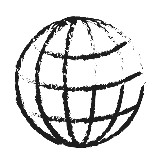 550x550 Monochrome Blurred Silhouette Of World Globe Icon