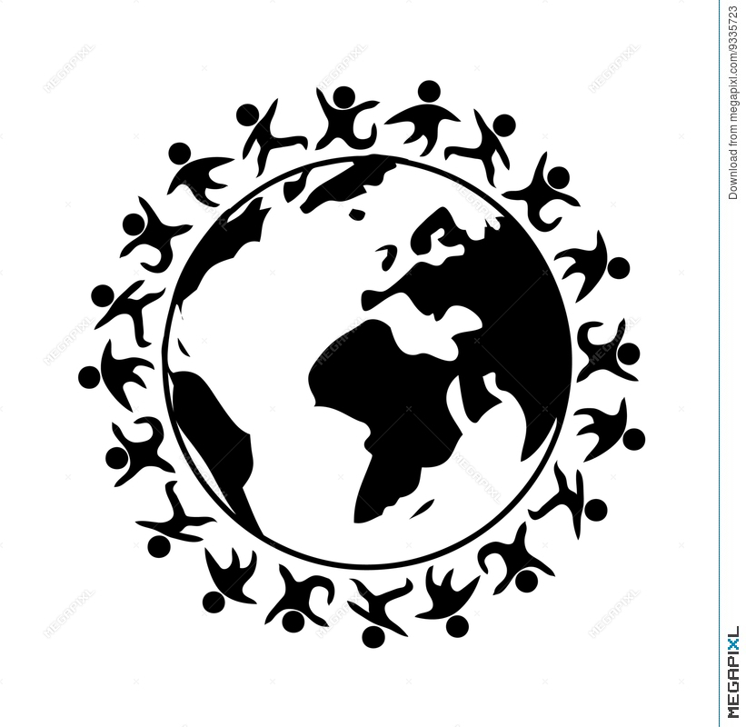 821x800 Happy People Around World Illustration 9335723