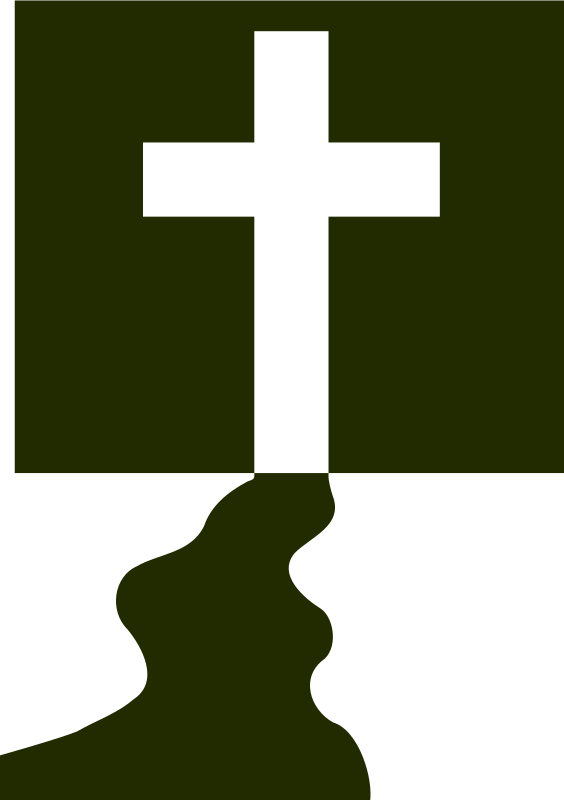 564x800 Free Clip Art Of Three Crosses On Hill