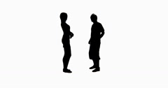 240x126 Two People Talking Silhouette Stock Footage Pond5