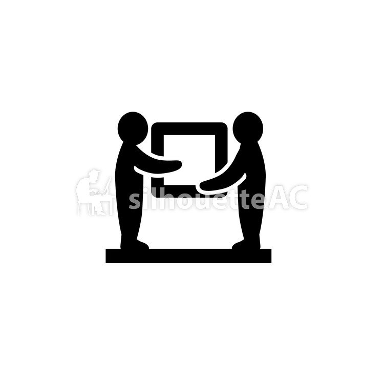 750x750 Free Silhouettes 2 People, Box, Icon