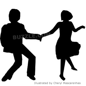 Silhouette Of Two People Dancing at GetDrawings | Free download