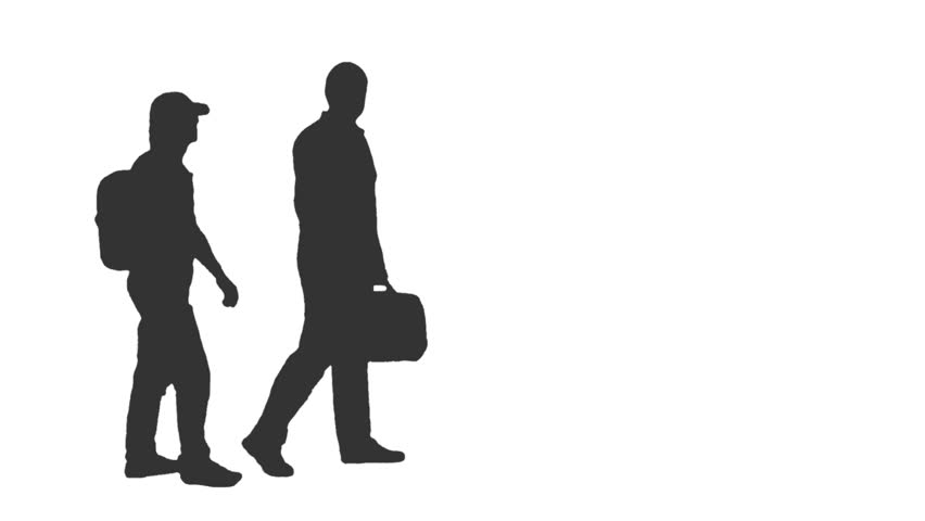 852x480 Men Posing Silhouette