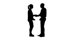 240x135 Two People Talking Silhouette Stock Footage Pond5