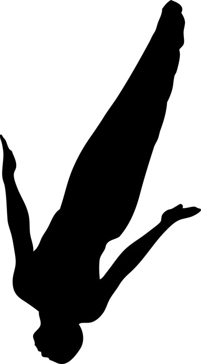 400x723 Tumbling Clipart Silhouette Collection