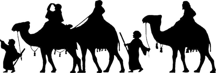 Silhouette Of Wise Men at GetDrawings | Free download