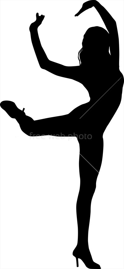 400x868 Silhouette Of Dancing Woman Photo 3830 Download