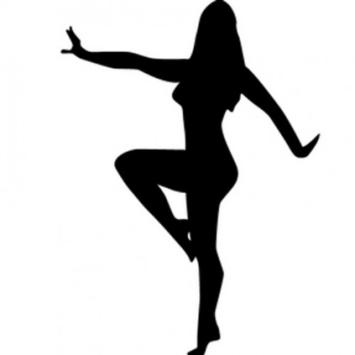500x500 Woman Dancing Silhouette