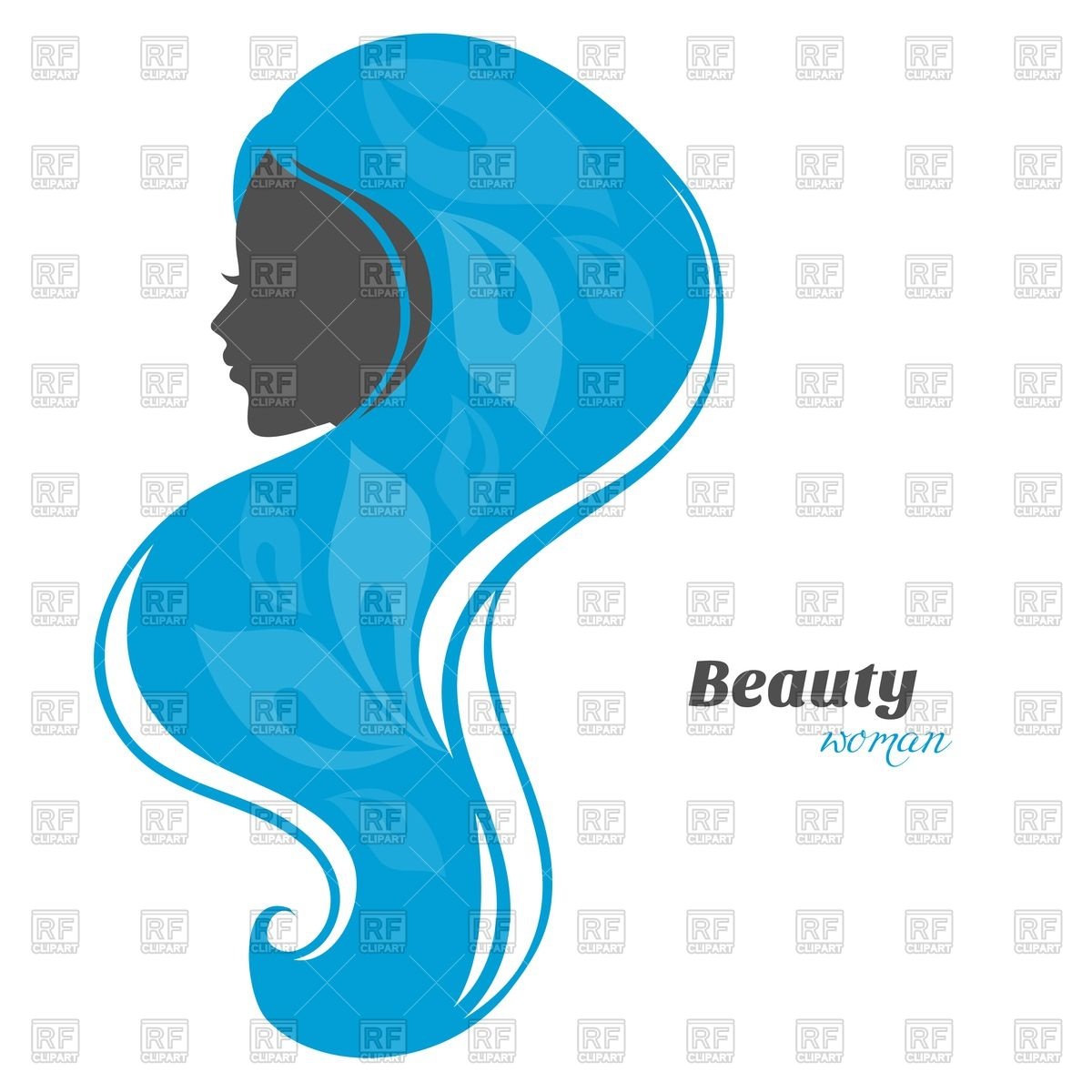 1200x1200 Silhouette Of Woman Head With Abstract Blue Floral Background