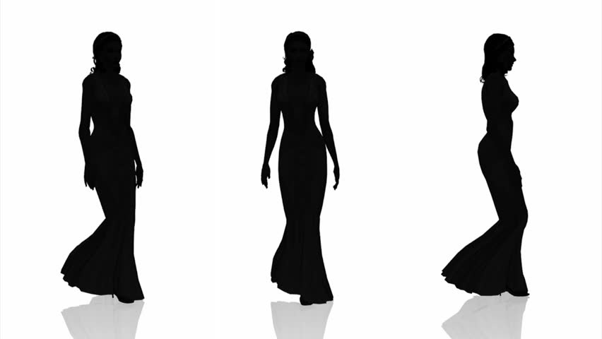 852x480 Silhouette Of Woman Stock Footage Video 1950013 Shutterstock