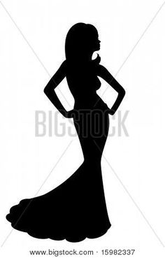 236x369 Dress Silhouettes Bridal Clipart Of A Silhouette Of A Beautiful
