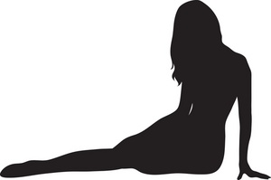 300x199 Girl Reclining Clipart